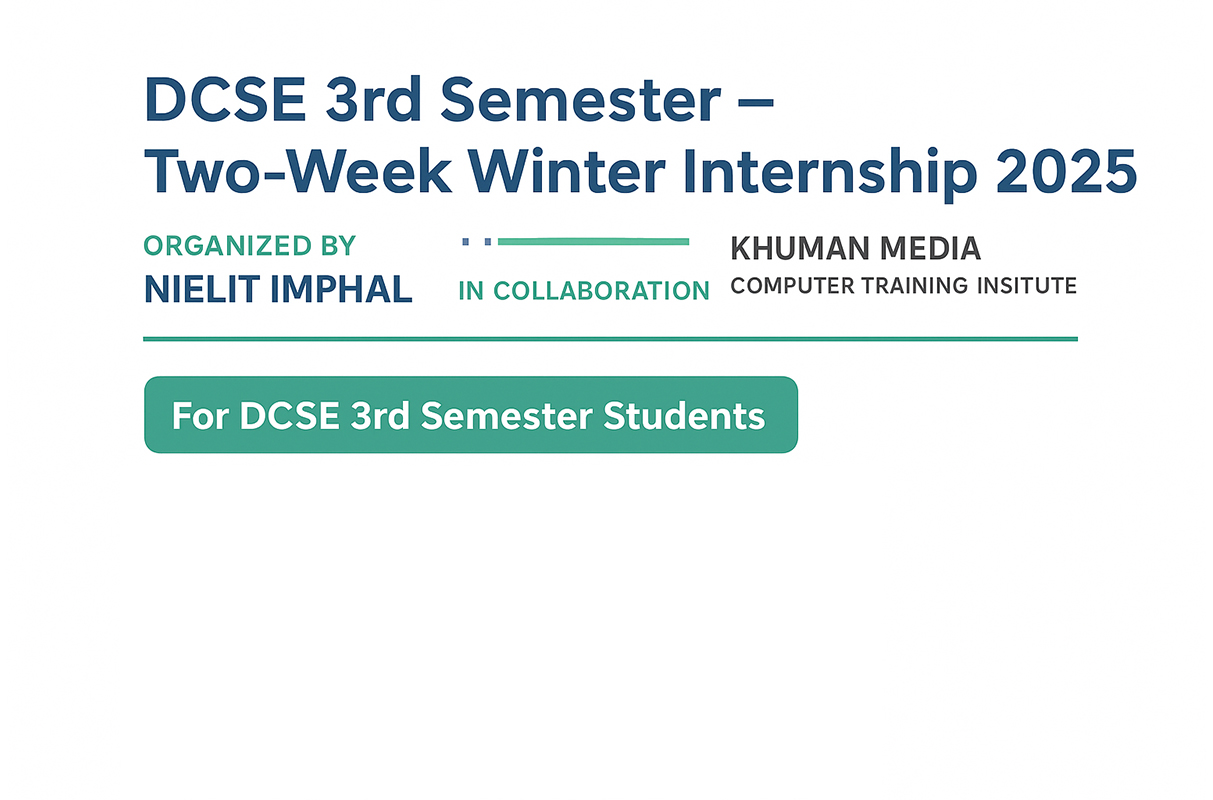 Internship DCSE-III